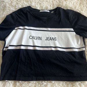 Calvin Klein jeans crop top